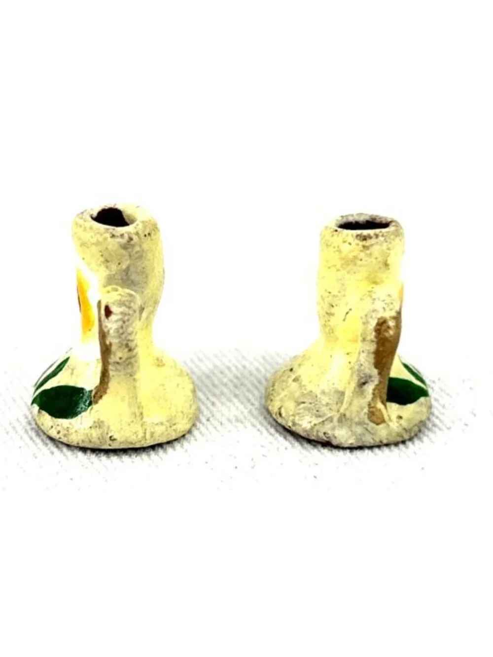 Dollhouse Miniatures Candleholder Terra Cotta Handcrafted .75